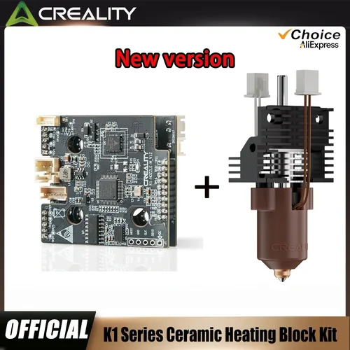 Creality 2025 Nueva Versión K1/K1C/K1Max Placa Adaptadora PCBA Hotend_T9_GD32F303CBT6 y Kit de Actualización Hotend Nueva Versión Serie K1