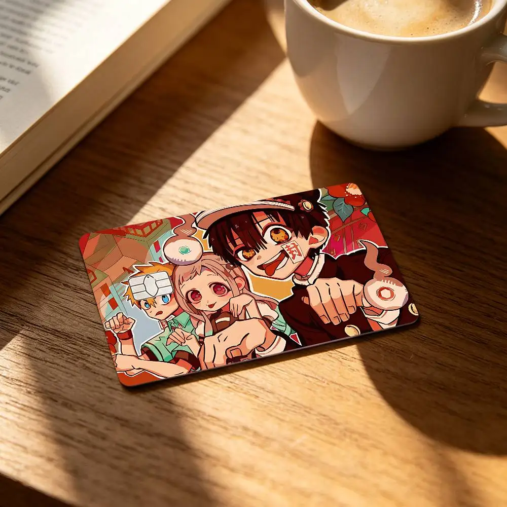Anime J-Jibaku Shounen H-Hanako-kun Card Stickers Credit Card DIY Card Protector Stickers Waterproof Film Skin Cover