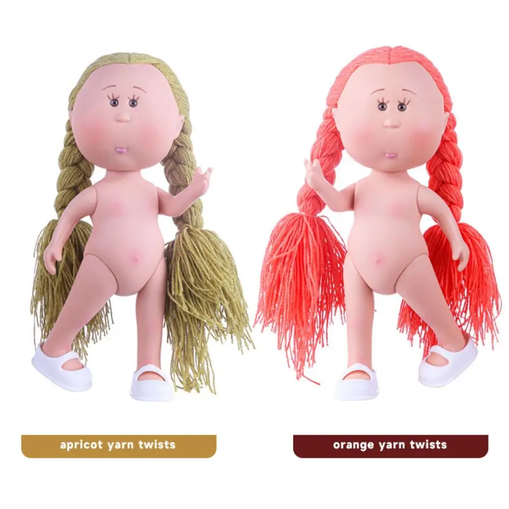 Krullend haar 24cm Bean Eye vinylpop donkere huid kleedpop Mia Potato poppen 24cm beweegbare actiefiguur lichaam pop accessoires