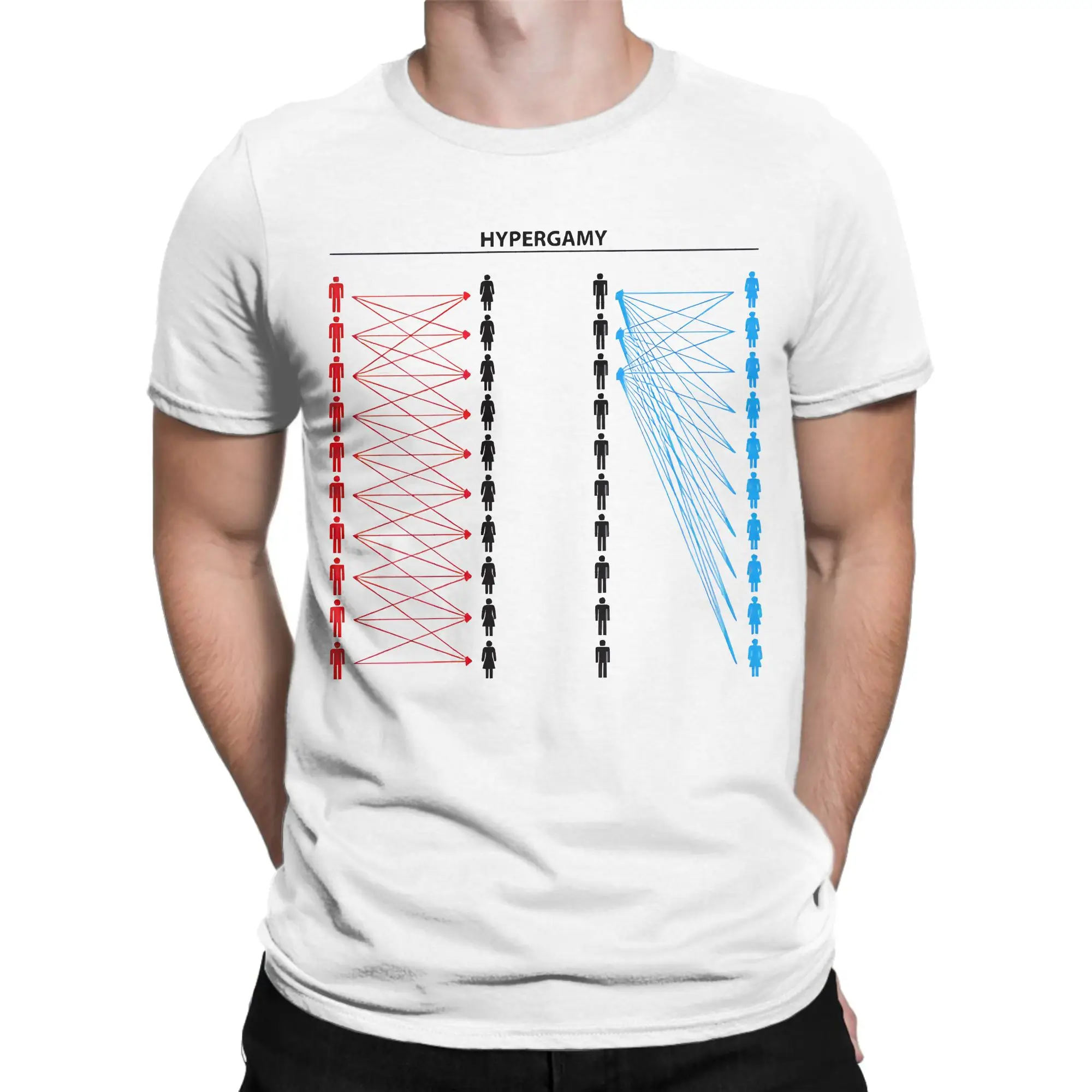 Men Women Hypergamy Meme  T Shirt  Pure Cotton Clothes Leisure Short Sleeve Round Neck Tees Printed T-Shirt