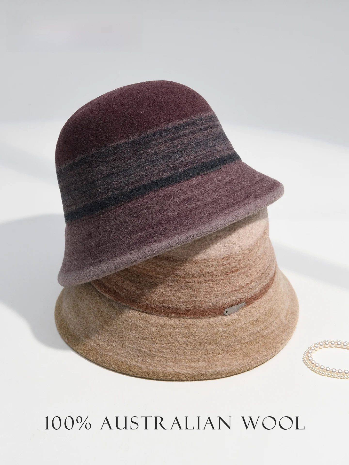 cappello-da-pescatore-in-pura-lana-ispessito-e-caldo-versatile-per-donna-effetto-snellente-viola-scuro-stile-elegante-autunno-inverno