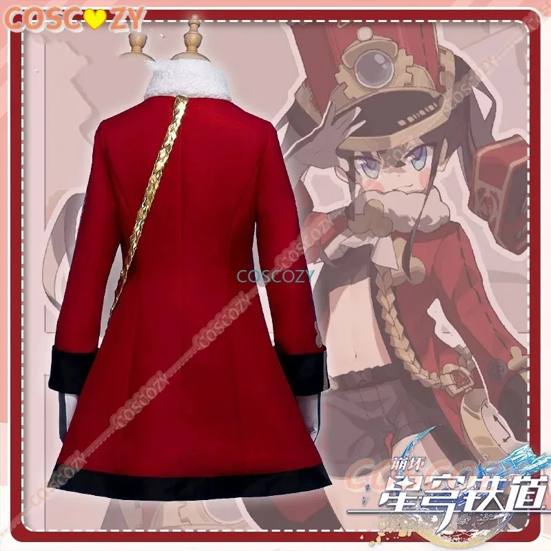 

qq34Game Honkai: Star Rail -Pom Costume Conductor Cosplay Red Uniform Hat Accessories for Girls Woman Convention Cost