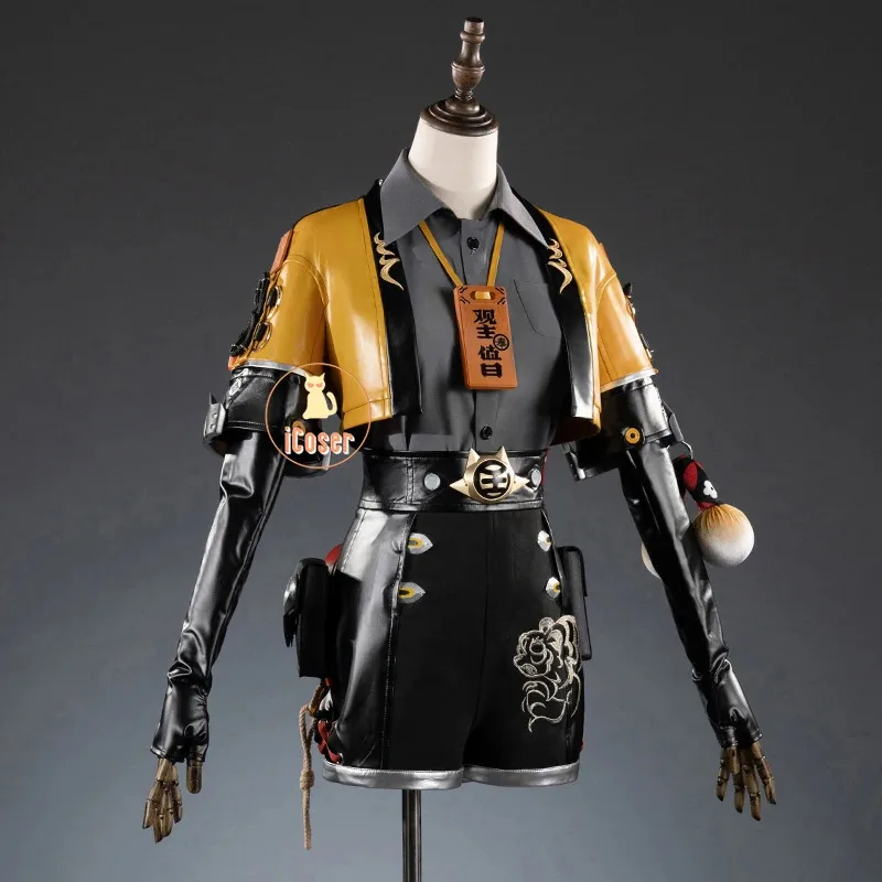 

Zenless Zone Zero Ju Fufu Косплей Костюм Парик Униформа Куртка Шорты Yunkui Summit Хэллоуин Вечеринка для Женщин Девочек Карнавальный Реквизит