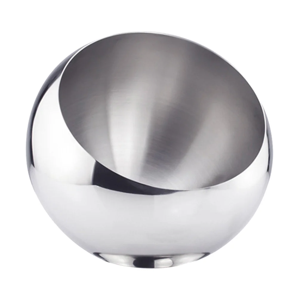 

Stainless Steel Slant Mouth Bowl 18Cm Sauce Buffet Fruit Condiment Bowl For Home Restaurant Dessert Serving Kitchen Bar