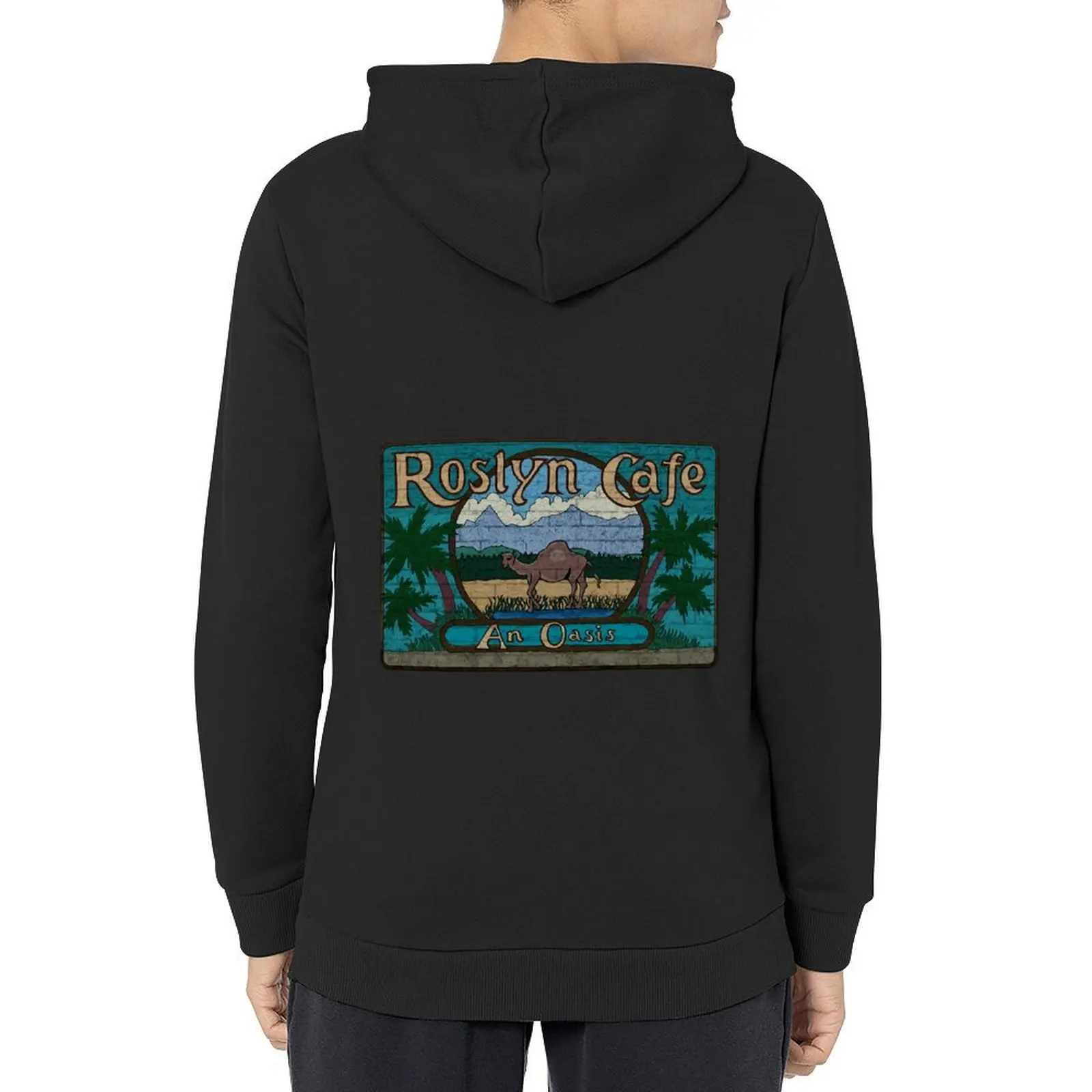 

Rosyln Cafe - An Oasis Inspired by Northern Exposure Hoodie men's sweat-shirt set autumn clothes japanese style graphic hoodie