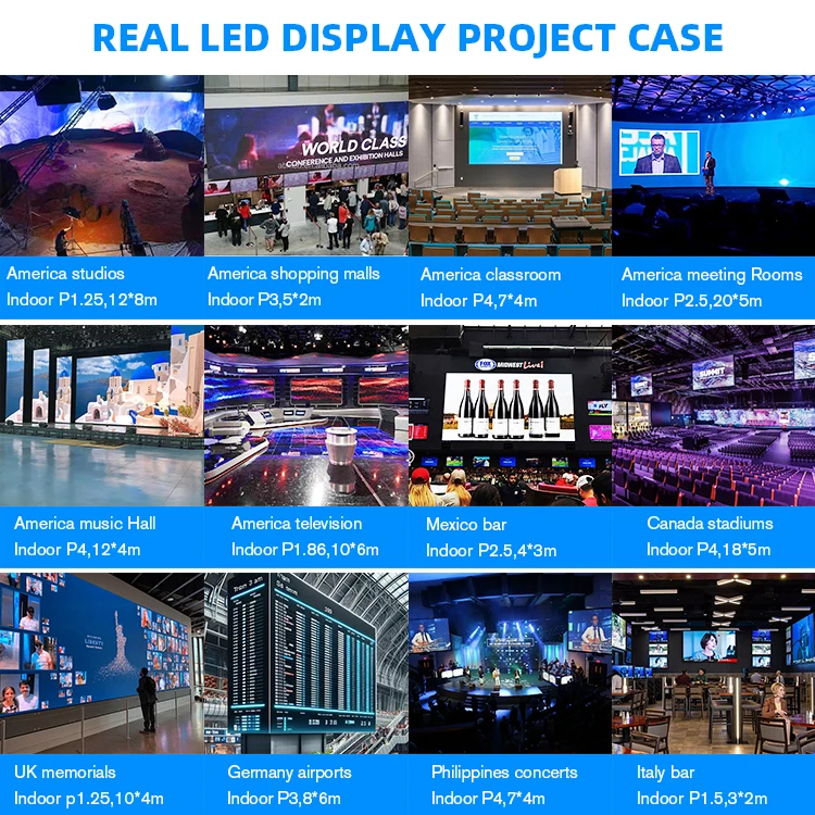 

Indoor Led Video Wall P2 P2.5 P2.9 P3 P3.91 P4 P4.81 P5 Led Display Module/Screen