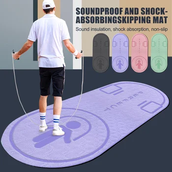 Sports Pads Non-slip Mat TPE Yoga Mat Jump Rope Skipping Floor Exercises Silent Yoga Pad Textured Thick 6mm High Density 2023