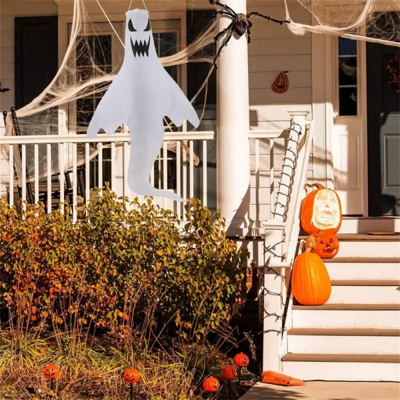 Halloween Large LED Light Hanging Ghost For Halloween Party Home Outdoor Indoor Decoration Glowing Spooky Lamp Horror Props 2024