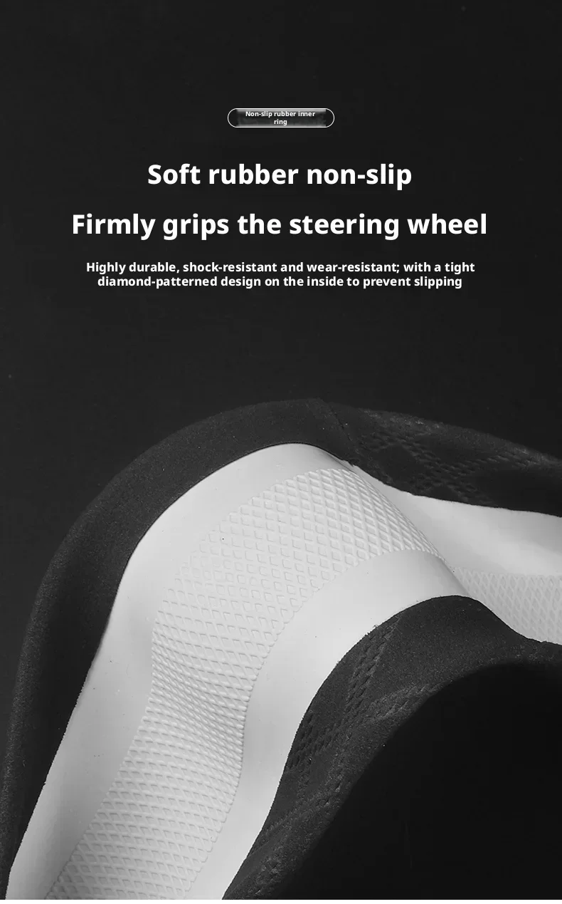 37-38cm Wildleder-Lenkradbezug Aftermarket Double D für Peugeot 3008 5008 508 / 508 SW 408 / 408X Landtrek Auto-Styling – Detail 8