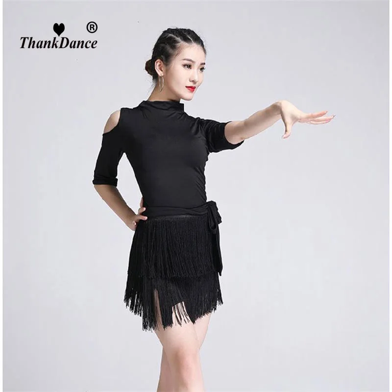 Sexy Quaste Latin Dance Hip Wrap Rock für Frauen Erwachsene Latin Dance Hüft schal Taillen kette Mode Fransen Tanz Wrap Skrit