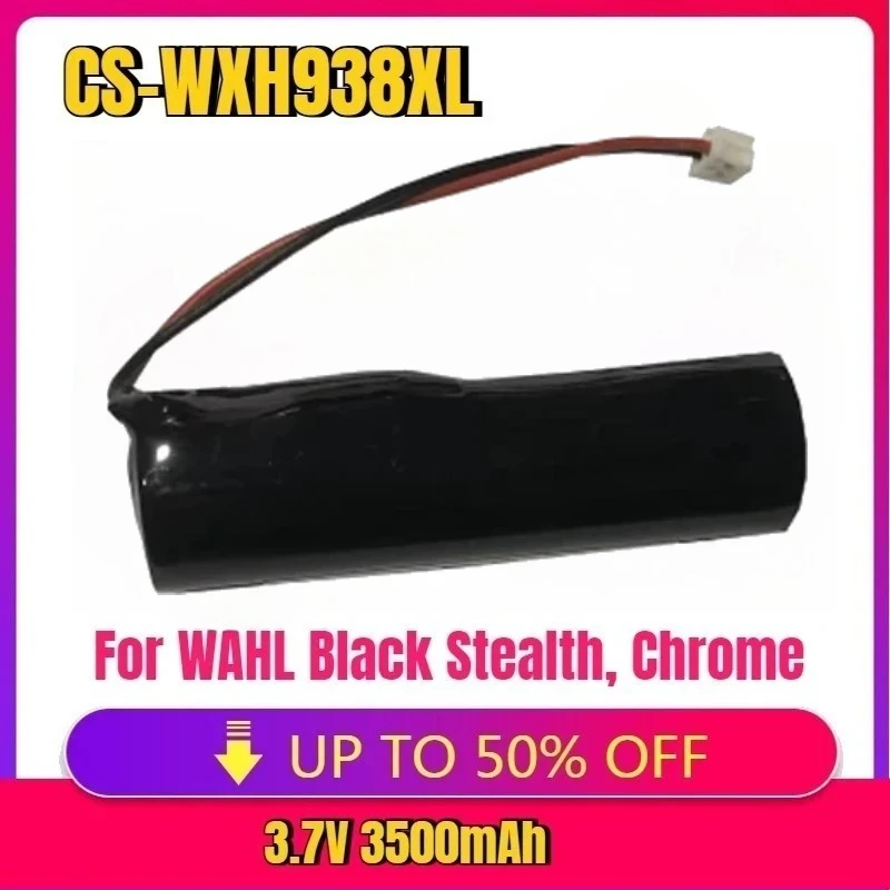 

For WAHL Black Stealth, Chrome,Cordless Magic Clip,Senior Cordless,Sterling 4,Super Taper Cordless 3400mAh 93837-001 Battery