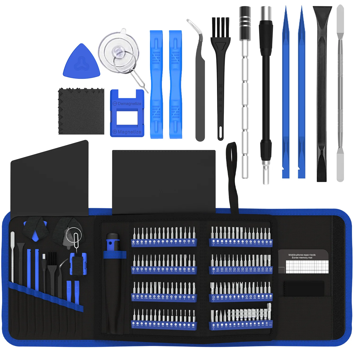 191 in 1 Multifunctional Precision Screwdriver Set Portable Fixed Cloth Bag S2 Maintenance Hardware Tool Driver