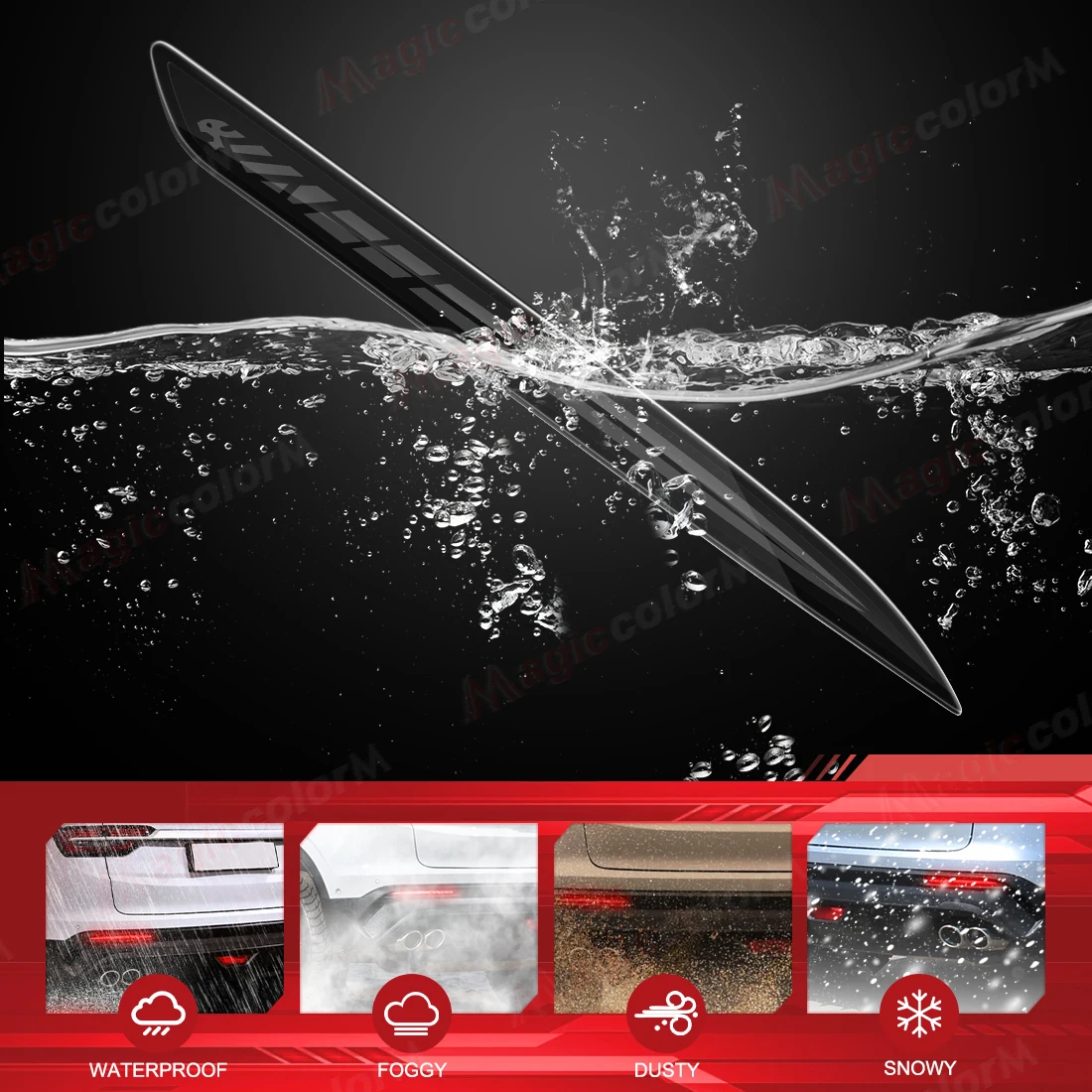 لجيلي Coolray Proton X50 2018 2019 2020 2021 مانع صدمات خلفي للسيارة عاكس أضواء الخلفية القيادة الديناميكية بدوره إشارة مصابيح الفرامل #4