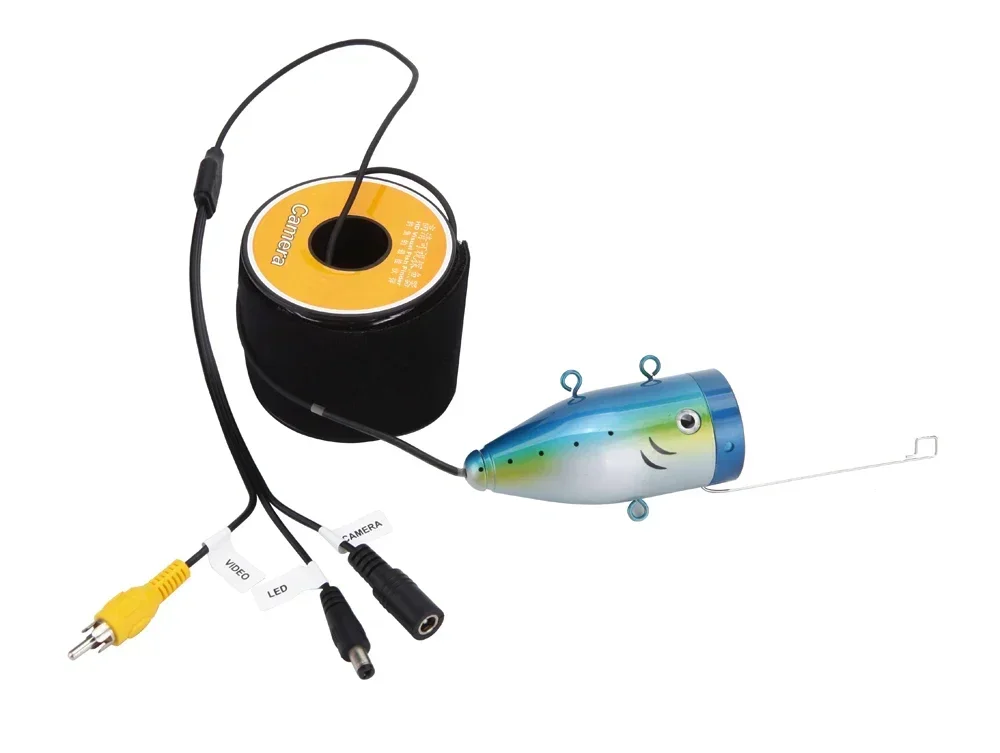 F01S Accessori per telecamere subacquee per pesca Cavo impermeabile 12 luci per visione notturna a LED IP68 Luce bianca 15M 30M 50M