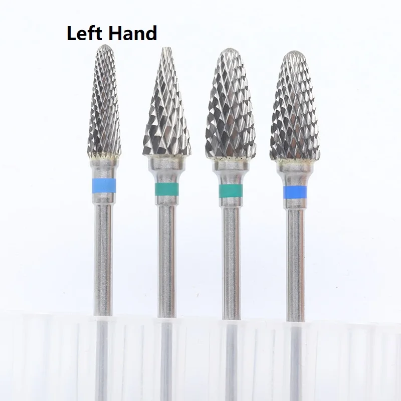 

Quality!Left Hand Tungsten Carbide Nail Drill Bit Milling Eletric Manicure Machine Equipment Cuticle Clean Burr Dental