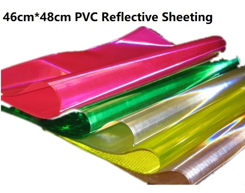 Pellicola prismatica in materiale PVC riflettente Multi-colorfluorescente Non Patten