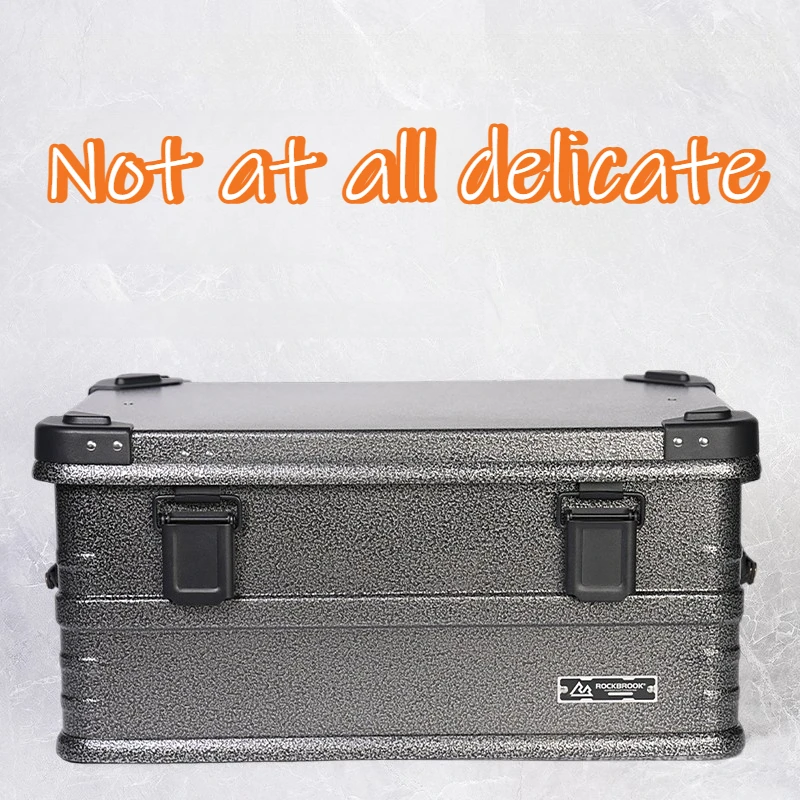 Outdoor Camping Storage Box Aluminum Alloy Durable Storage Boxes Wear Resistant Outdoor Tools Car Trunk Equipment Finishing Box