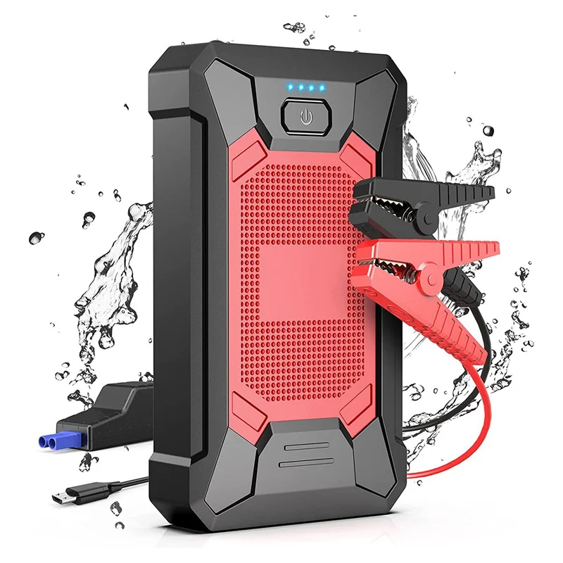 

Jump Starter Power Pack,7200Mah Car Battery Booster Jump Starter Portable Car Jump Starter With Jump Leads,Flashlight Durable
