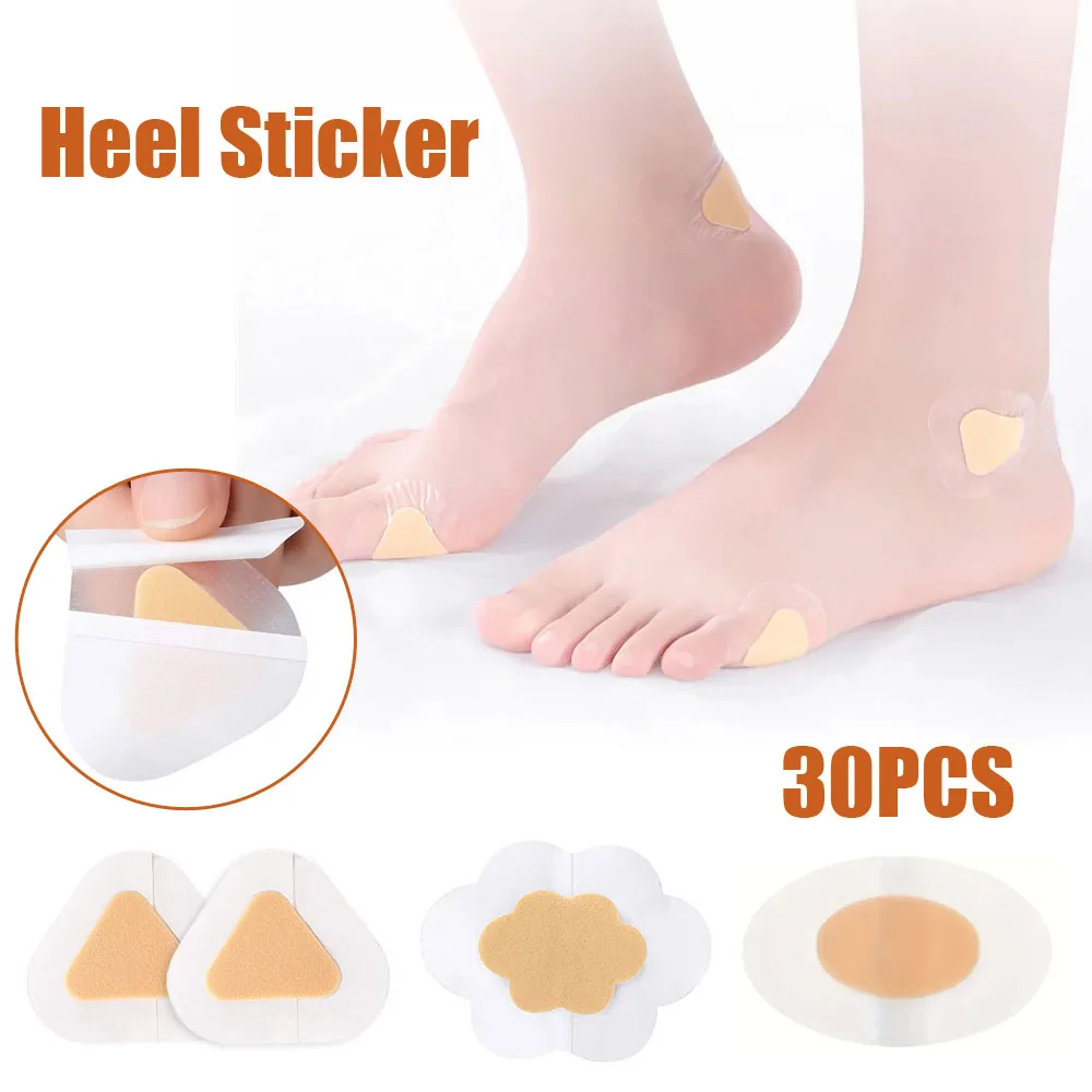 

30pcs Anti Wear Heel Sticker Foot Patches Adhesive Blister Pads Shoes Stickers Liner Pain Relief Plaster Foot Care Cushion Grip