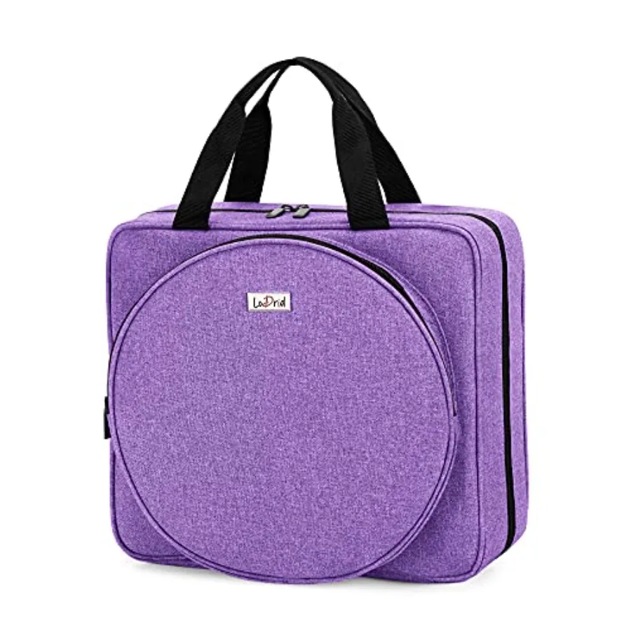 

Сумка для вышивания квадратной формы, портативный органайзер для хранения принадлежностей для вышивки, чехол для наборов для вышивания крестиком и инструментов, с несколькими отделениями