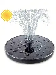 Solar Fountain Pump, Solar Fountain for Bird Bath Free Standing Floating Water Fountain Solar Powered Fountain Pump for Bird B