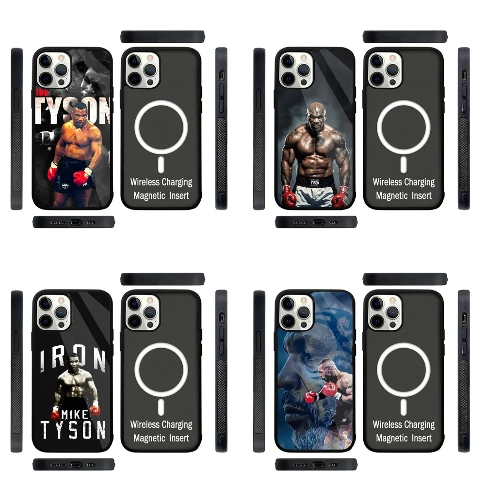 Mike T-Tyson Boxer Man Phone Case Strong Magnetic For IPhone 16,15,14,13,Pro,Max,Plus,11,12,Mini For Magsafe Wireless Charging