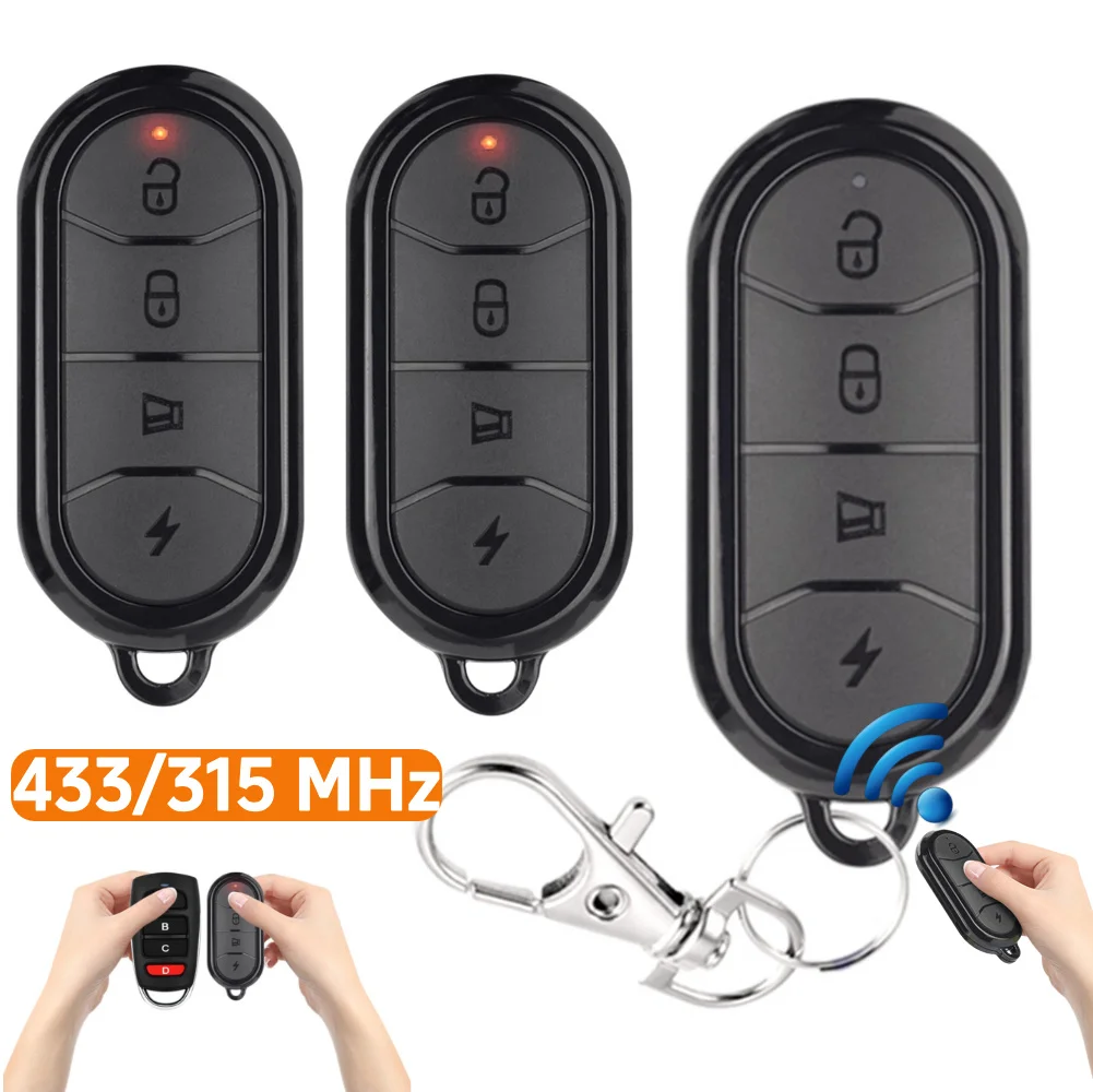 315 MHz/433 MHz Clone Remote Control Universal Copy Remote Controller 4 Buttons Replacement Key Fob for Vehicle Car Remote
