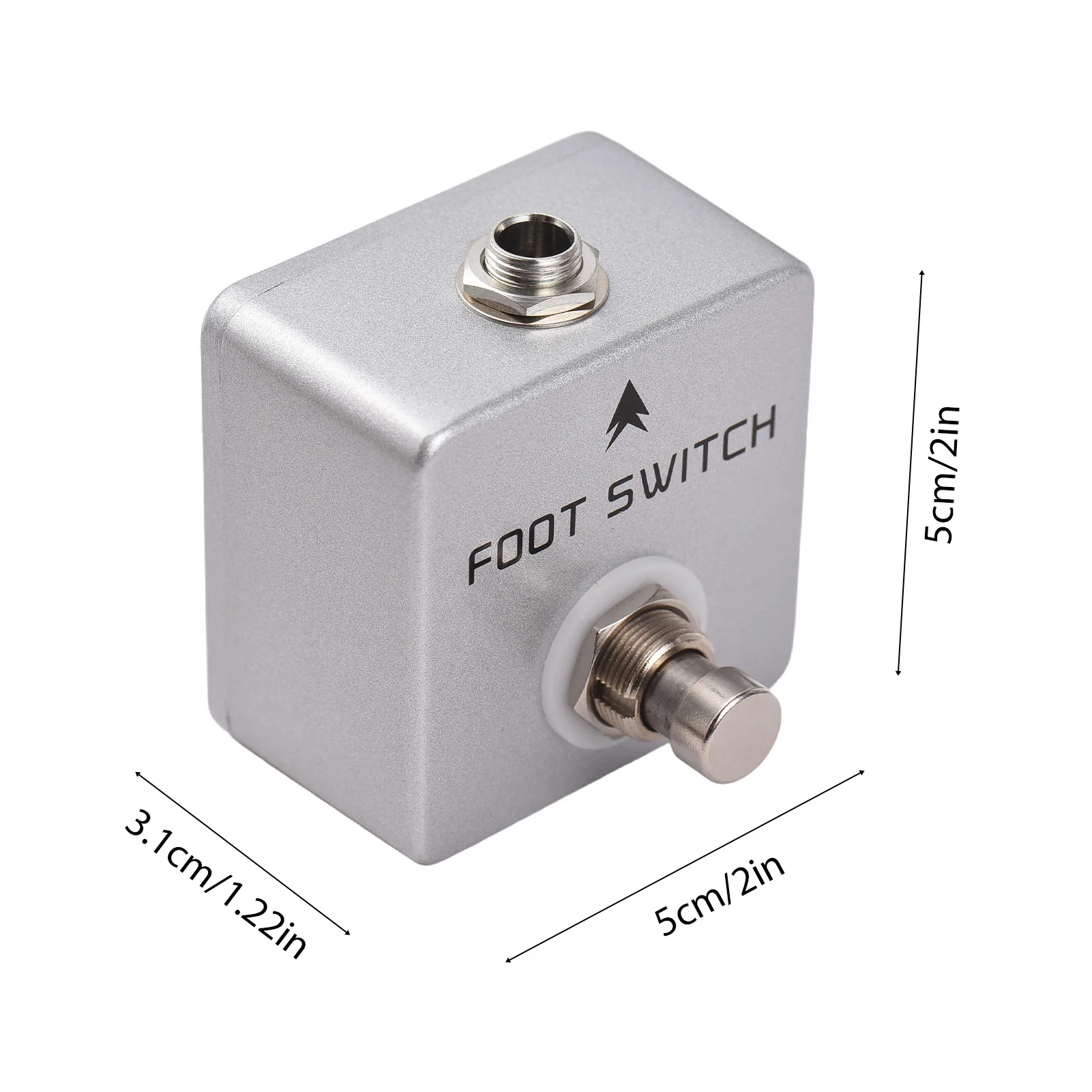 MOSKYAUDIO Footswitch Amp Channel Footswitch Locking and Memory Function Aluminum Alloy 6.35mm Mono Output Latching