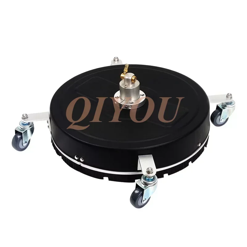 New 20 Inch Surface Cleaner Pressure Washer Plastic Water Broom Scrubber Brush Pressure Industrial For Professional Road Cleaner