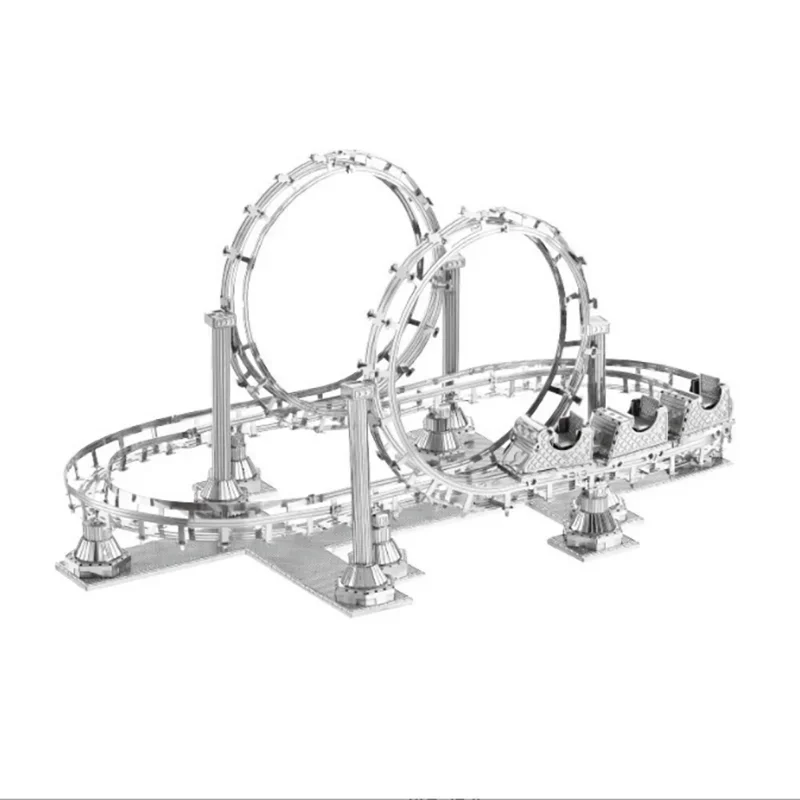 roller coaster 3D Metal Puzzle model kits DIY Laser Cut Puzzles Jigsaw Toy For Children