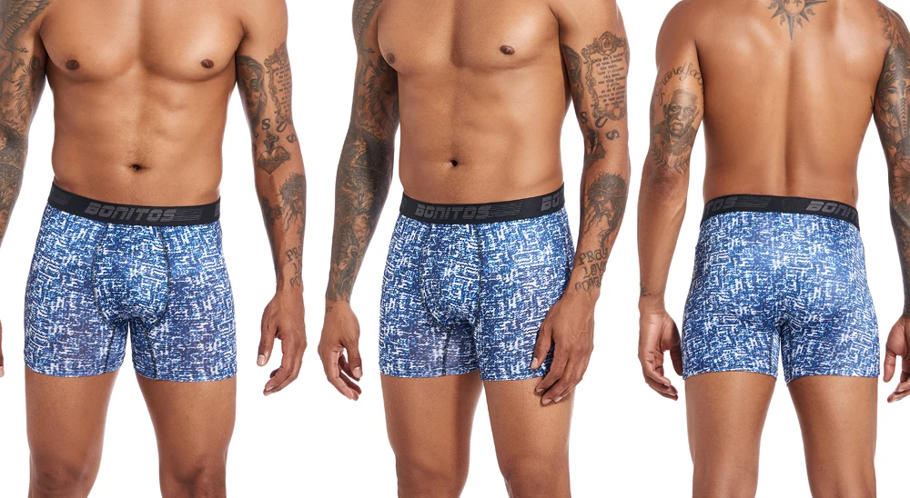 5 Stück Boxershorts Herren-Unterwäsche Atmungsaktive Boxershorts Polyester Unterhosen für Männer Hochwertige Herren-Trunks – Detail 12