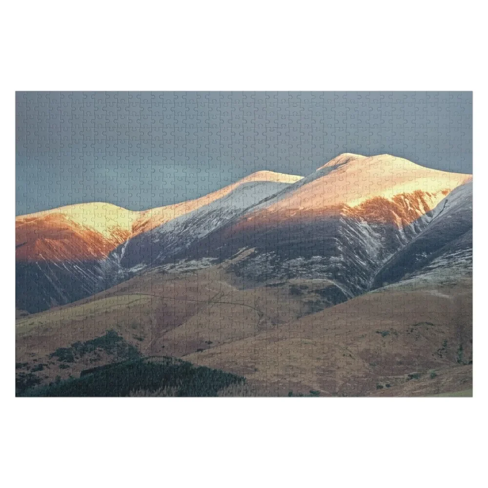 

Первый свет поверх Skiddaw (Latrigg) Пазл Фото Персонализированный подарок с фотографией Деревянный подарочный пазл на заказ