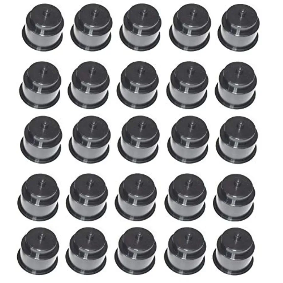 

3 5/8 Universal Black Recessed Drop-in Plastic Cup Drink Can Holder with Drain Hole for Furniture Sofa Poker Table Car Boat Mar