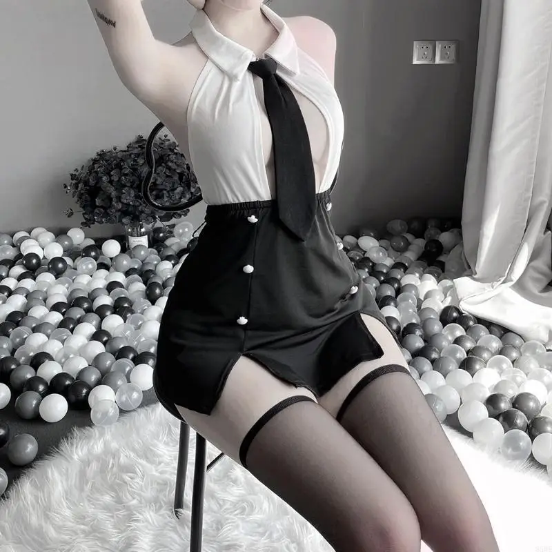 

85WE Female Sexy Lingerie Female Teacher Office Stewardess Clothes Temptation Uniform