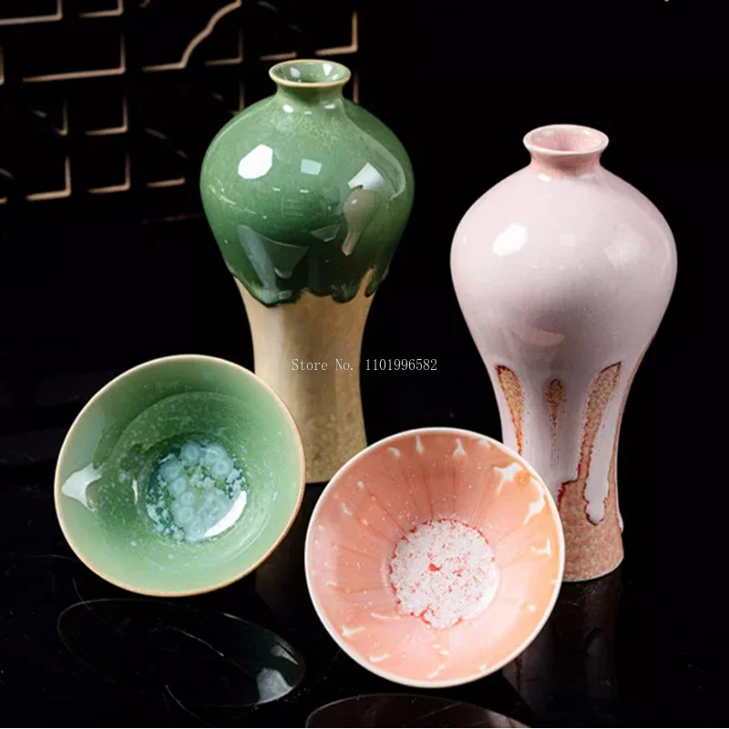 350ml/ Bottle Temperature Fired Ceramic Crystallization Crack Art Glaze DIY Pottery Handicrafts Decorative Tinted Oxidized Glaze