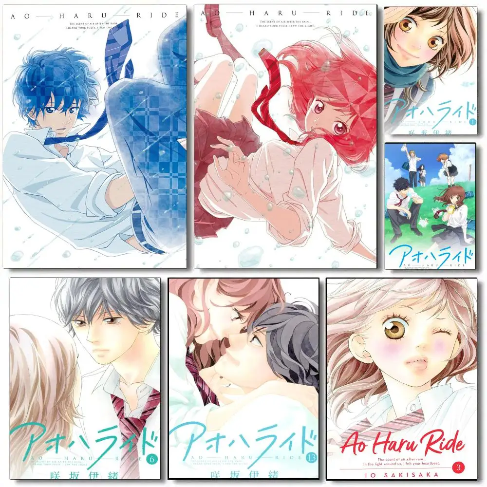 Classic Anime A-Ao Haru Ride Poster Self Adhesive Aesthetic Wall Art Picture for Living Room Home Decoration Gift
