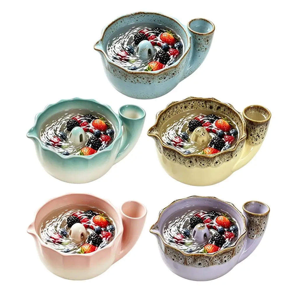 Ceramics Self Spinning Berry Bowl Berry Washing Bowl Fruit Washer Colander For Home Cooks Table Centerpiece Fruit Salad Prep