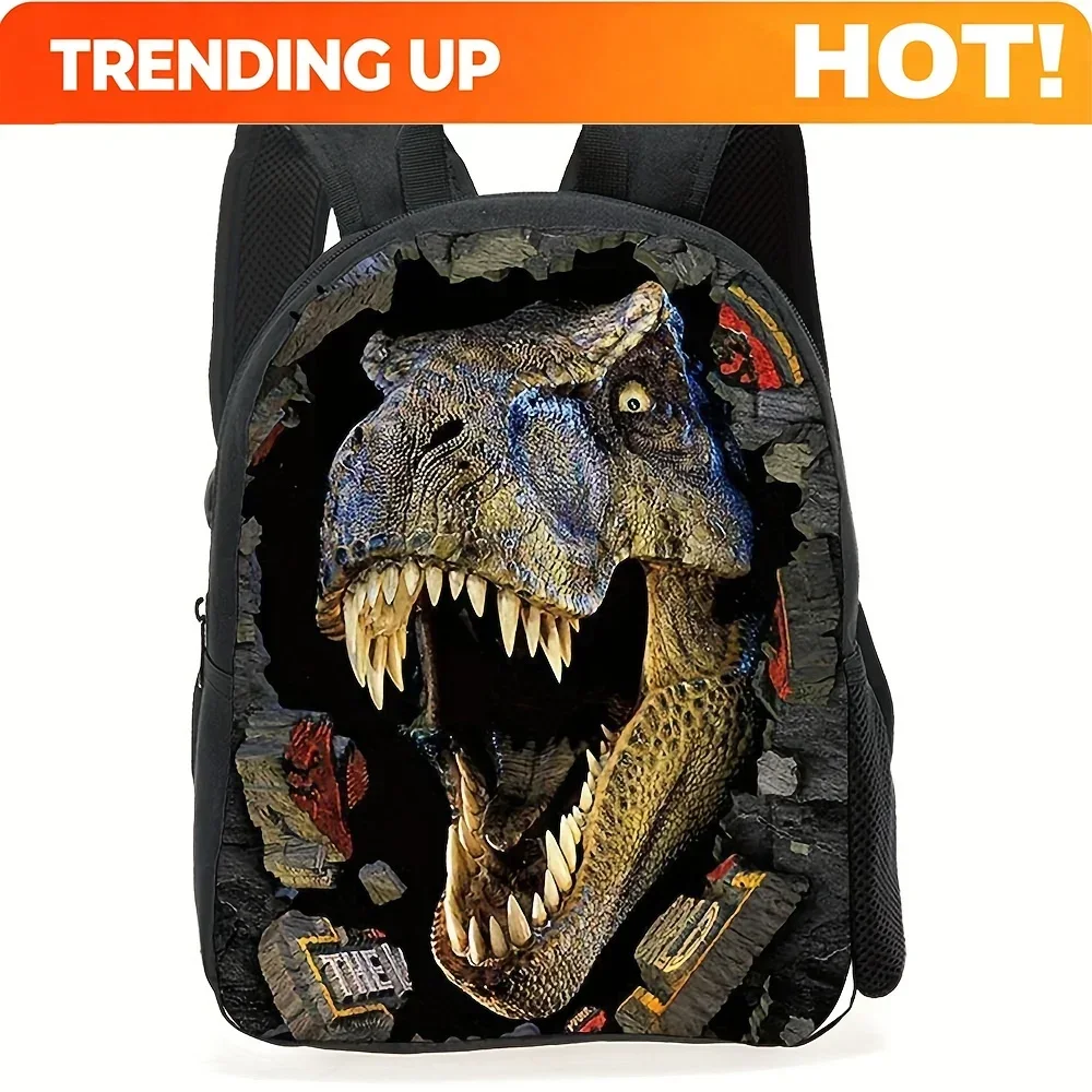 Custom 3D Printed Dinosaur Backpack With TRex Skull Design Lightweight & Travel Backpack For Teens, Adjustable Straps