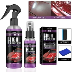 30ml/100ml Car Ceramic Coating Spray 3 in 1 Auto Nano Ceramic Coating Polishing Spraying Wax Car Paint Scratch Repair Remover