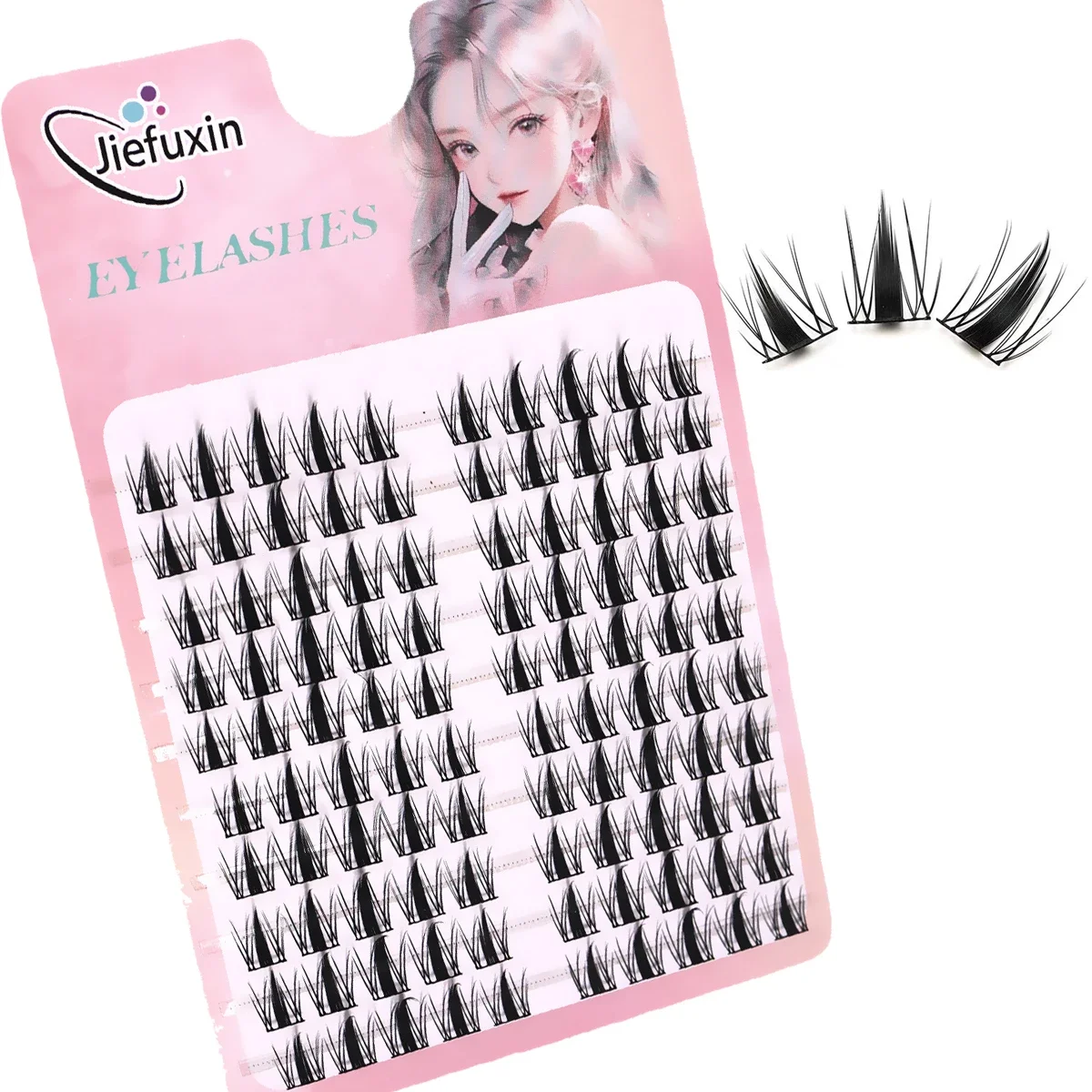 Lash Clusters 3D Wispy Fluffy Individual Eyelash Extensions Natural Volume False Lashes Cute Aesthetic