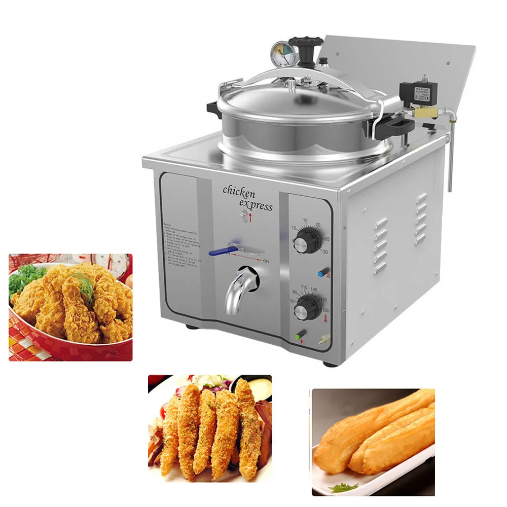 Counter Top Automatic Broasted Electric Commercial Computer 8000 Gas Pressure Fryer/commercial High Pressure Fryer