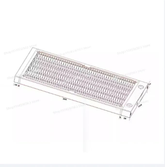 Ultra thin 17MM version cold row 120 240 360 purple copper A4 chassis split water cooling heat dissipation