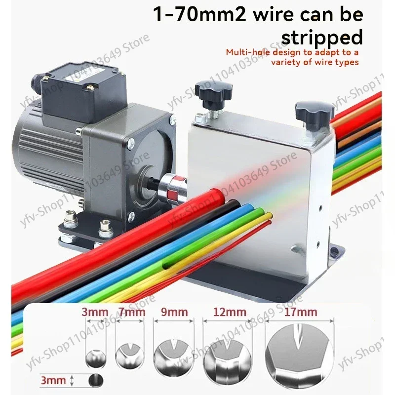 Commercial Wire Stripping Machine Waste Copper Cable Peeler Automatic  6 Hole Stripper Machines