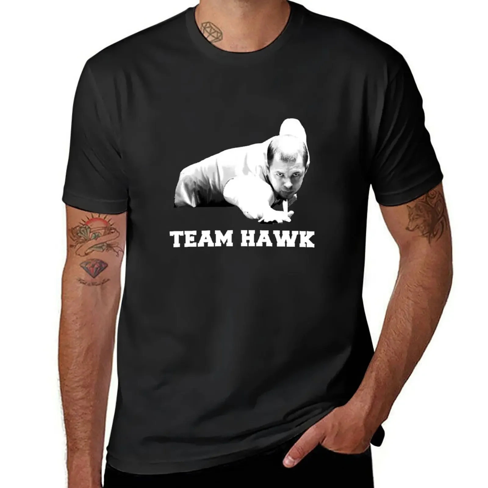 Snooker - Team Hawk (Barry Hawkins Fans) T-Shirt customizeds hippie clothes men workout shirt