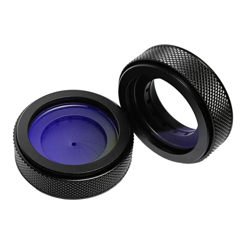 1 pièce Module d'objectif de télescope astronomique en verre sacrifié à ouverture réglable IRIS 1,5~22 mm, Bague adaptatrice de rétrofit DIY