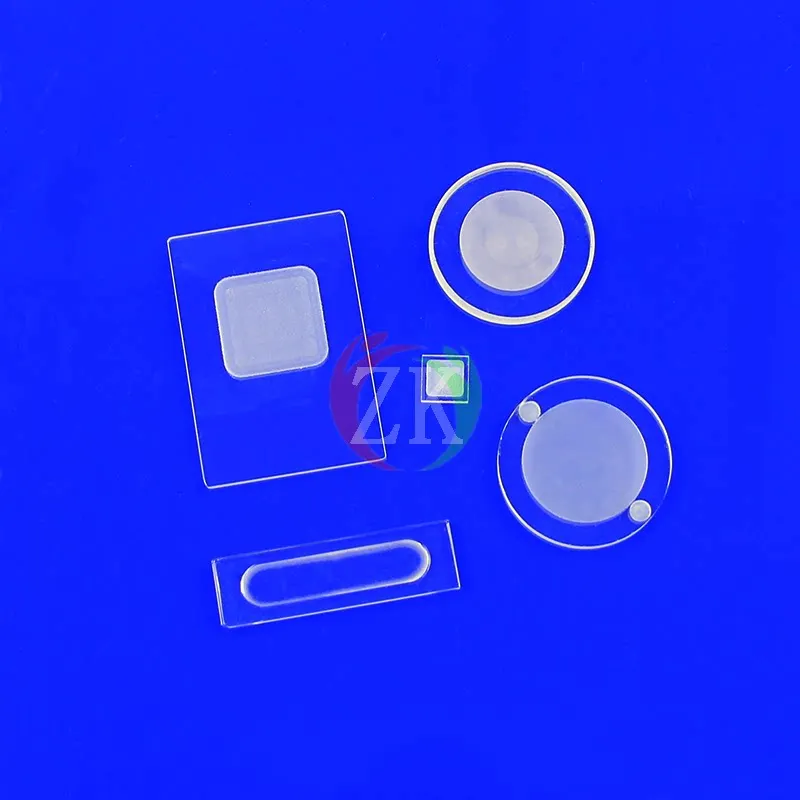 Quartz XRD Sample Tank,Grooved Quartz Microscope Slides,Quartz Specimen Carrier Plate、 Cover Slips for XRD Instrument Testing