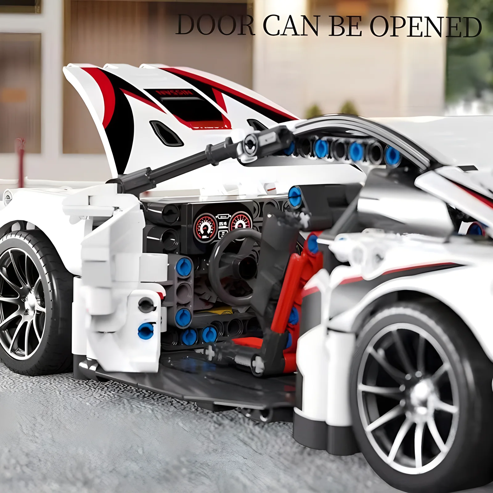 1:14 Building Block Sports car RC Toy Car Building Block Toy Birthday Gift MOC Sports Car Model (1209+ particles)