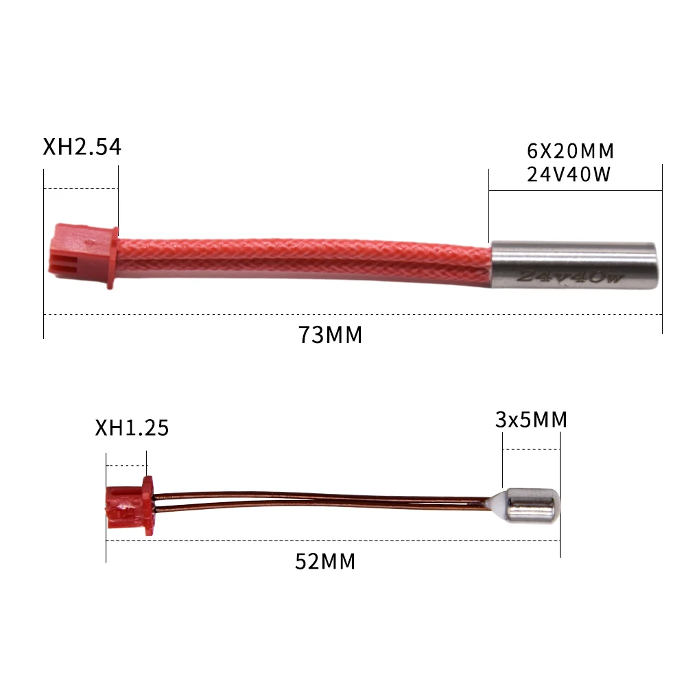 Neue Combo Kit für Ender3 S1 Standard Hohe Temperatur Upgrade Düse Wärme Block Kehle Wärme Stange Thermistor Kit