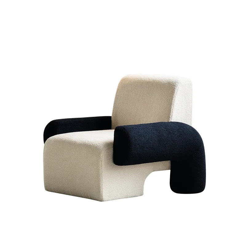 Wuli Haus nordischen Luxus Einzels ofa kleine Einheit Designer kreative Wohnzimmer Balkon faul Internet rot Lamm Fleece Sofa Stuhl