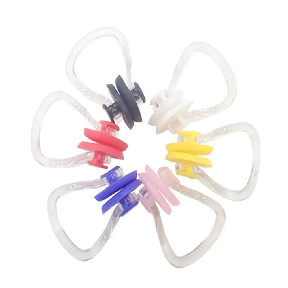 Random Color Swimming Swiming Soft For Children Silicone Surfing Nose Clip Swim Nose Clips Swim Clip Silicone Nose Clip
